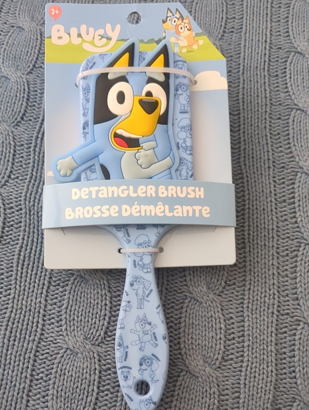 Bluey Kids Detangler Brush - Light Blue
